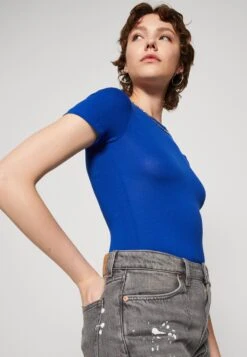 Even&Odd 2 PackT-Shirt BasicBlue/Mottled Dark Grey Donna T-shirt E Top EV421D223-K11 -Even&Odd 0752051721b34d8fb5eebec12d858ebb