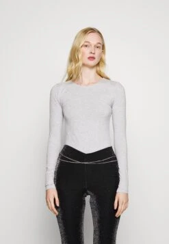 2 PackMaglietta A Manica LungaBlack/Mottled Light Grey Donna T-shirt E Top EVI21D026-Q11 -Even&Odd 13bc15f2514e4271acdaa3008acd0f50