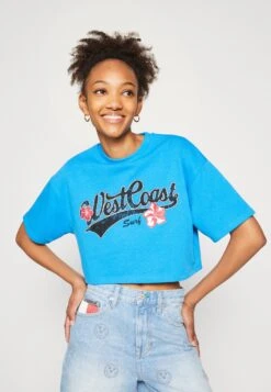 Even&Odd T-Shirt Con StampaBlue Donna T-shirt E Top EV421J0D3-K11 -Even&Odd 1919a4f61cb34759b1b046b4774dec51