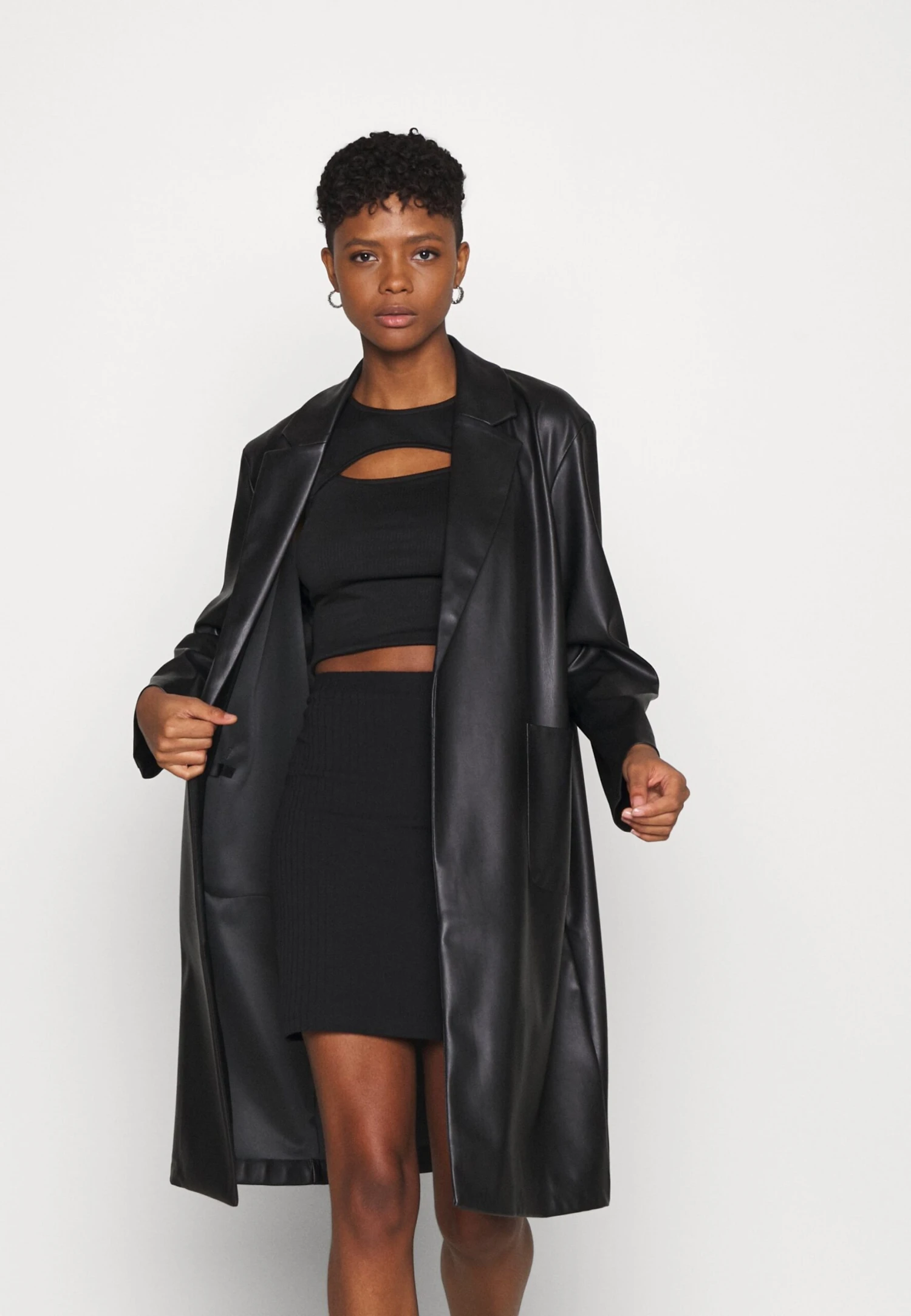 Even&Odd Basic Mini Ribbed Skirt - Gonna A Tubino - Black 6 Even&Odd Basic Mini Ribbed Skirt - Gonna A Tubino - Black - immagine 4