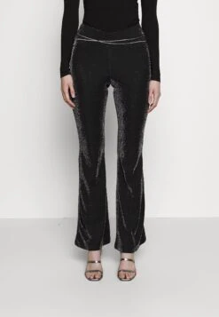 Pantaloni - - Black- Silver