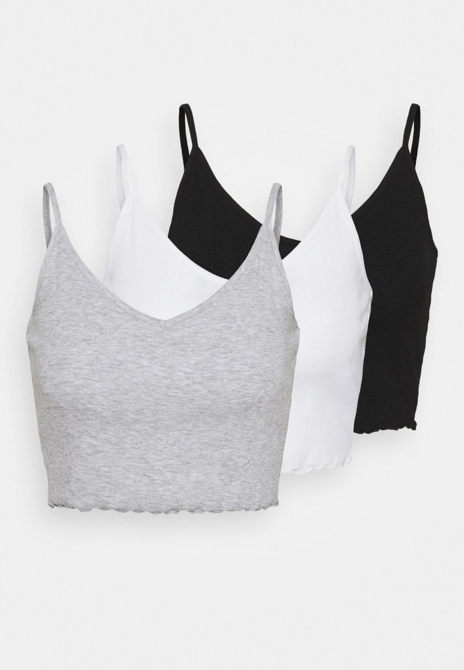 Even&Odd Strappy Lettuce Crop 3 PackTopBlack/White/Grey Donna T-shirt E Top EV421D1KZ-Q11 9 Even&Odd Strappy Lettuce Crop 3 PackTopBlack/White/Grey Donna T-shirt E Top EV421D1KZ-Q11 - immagine 7