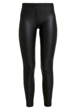 Even&Odd Wet Look Leggings - Leggings - Black -Even&Odd 4b5d51985ac649869438a598588bbd2f
