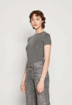 Even&Odd 2 PackT-Shirt BasicBlue/Mottled Dark Grey Donna T-shirt E Top EV421D223-K11 -Even&Odd 561f8c8decad441fb41af14208174756