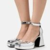 Even&Odd Scarpe Con PlateauSilver-Coloured Donna Scarpe Con Tacco EV411B09T-D11 -Even&Odd 5d07f29778344873bbc2b07e7da21082