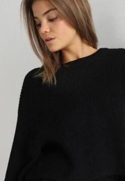 Even&Odd Cropped JumperMaglioneBlack Donna Maglieria EV421I09V-Q11 -Even&Odd 7158b709a0b24b25bcc975a88a9dfa80
