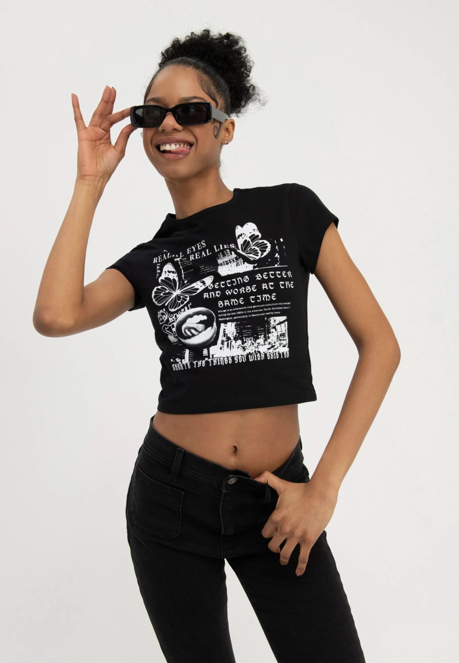 Even&Odd T-Shirt Con StampaBlack Donna T-shirt E Top EV421D249-Q11 3 Even&Odd T-Shirt Con StampaBlack Donna T-shirt E Top EV421D249-Q11