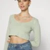 2 PackMaglietta A Manica LungaMottled Grey/Green Donna T-shirt E Top EVF21D027-C11 -Even&Odd 7492f3121cfb416da5f170dcec0bc8cb