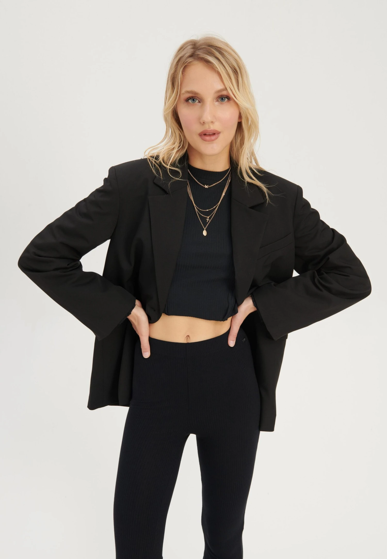 Even&Odd Oversize KurzmantelGiacca LeggeraBlack Donna Giacche E Blazer EV421U03H-Q11 3 Even&Odd Oversize KurzmantelGiacca LeggeraBlack Donna Giacche E Blazer EV421U03H-Q11