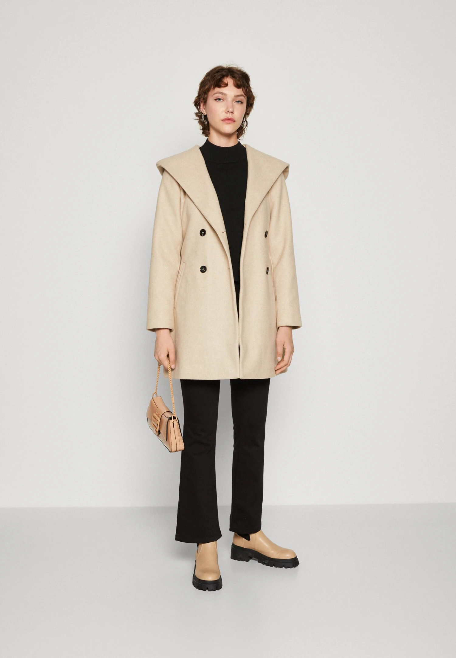 Even&Odd Cappotto CortoMottled Beige Donna Cappotti EV421U03C-B11 4 Even&Odd Cappotto CortoMottled Beige Donna Cappotti EV421U03C-B11 - immagine 2