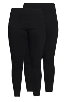 2 PackLeggingsBlack Donna Pantaloni EVB21A00N-Q11