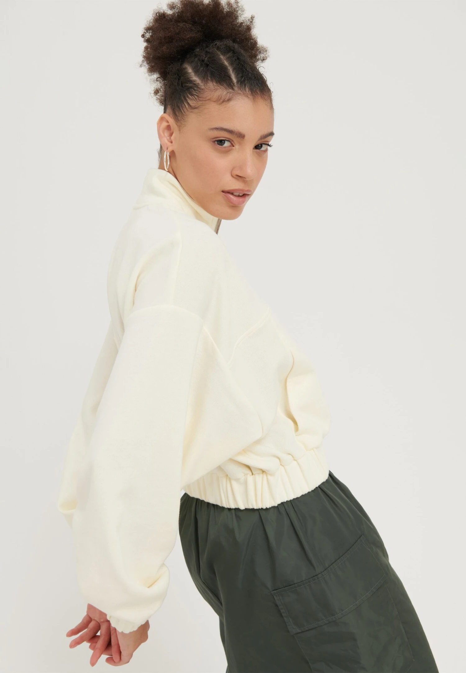 Even&Odd FelpaOff-White Donna Felpe EV421J0DC-A11 5 Even&Odd FelpaOff-White Donna Felpe EV421J0DC-A11 - immagine 3