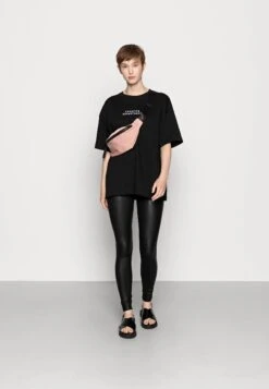 Even&Odd Wet Look Leggings - Leggings - Black -Even&Odd a12b274d9e49435da3eabc78288266c1