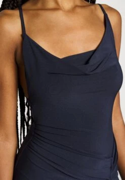 Even&Odd Circ Asymmetric Neckline Slit Dress Vestito Elegante503Dark Blue Donna Vestiti EV421C1CM-K11 -Even&Odd bbde75f1fd644938865f27be8bb1f456