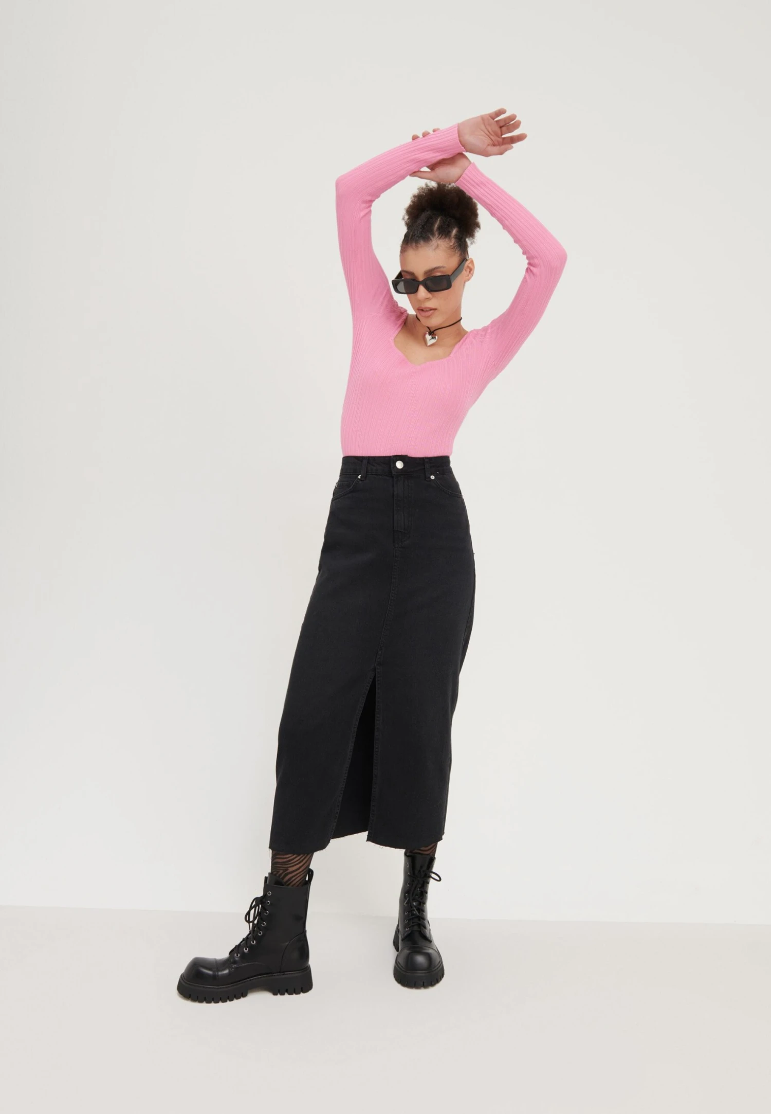 Even&Odd MaglionePink Donna Maglieria EV421I0HD-J11 4 Even&Odd MaglionePink Donna Maglieria EV421I0HD-J11 - immagine 2