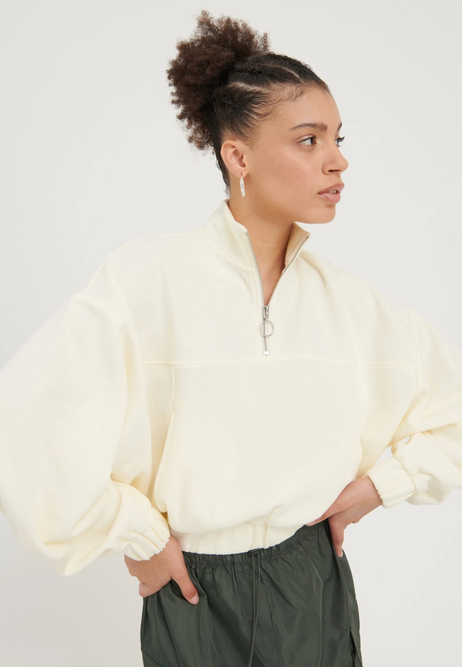 Even&Odd FelpaOff-White Donna Felpe EV421J0DC-A11 3 Even&Odd FelpaOff-White Donna Felpe EV421J0DC-A11