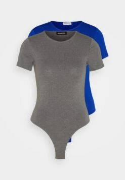 Even&Odd 2 PackT-Shirt BasicBlue/Mottled Dark Grey Donna T-shirt E Top EV421D223-K11 -Even&Odd c76a5faf446c4574b2a40dccc3595473