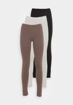 Even&Odd 3 PackLeggingsBlack/Brown/Beige Donna Pantaloni EV421A0AC-Q12 -Even&Odd c7cab56f7d7c4b92931b56b070557fd6
