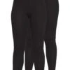 2 Pack- Leggings - Black/Black -Even&Odd cb30dede814b432bb06d95569233901b