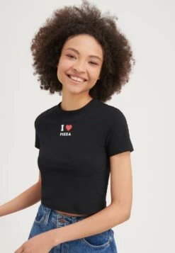 Even&Odd T-Shirt Con StampaBlack Donna T-shirt E Top EV421D25D-Q11