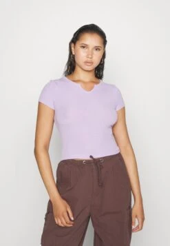 Even&Odd 2 PackT-Shirt BasicBlack/Purple Donna T-shirt E Top EV421D24U-Q11 -Even&Odd d9227fb7fca34d0b905e66eab368fbdd