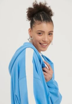 Even&Odd Felpa Con ZipBlue Donna Felpe EV421J0DA-K11 -Even&Odd e74a6dd4c1c444088db3b003e98c1ca1