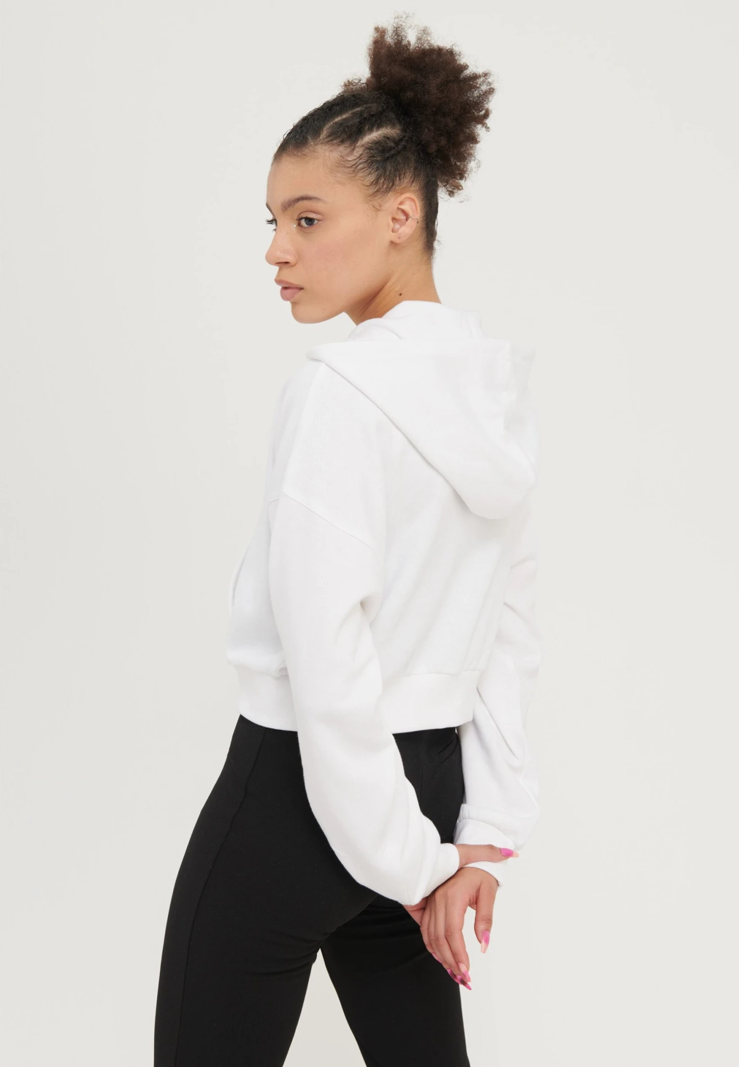 Even&Odd Felpa Con ZipWhite Donna Felpe EV421J0BE-A12 5 Even&Odd Felpa Con ZipWhite Donna Felpe EV421J0BE-A12 - immagine 3