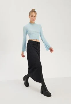 Even&Odd Maglietta A Manica LungaLight Blue Donna T-shirt E Top EV421D270-K11 -Even&Odd ee38f3112abd46ae9527c690d859bc42