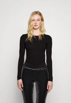 2 PackMaglietta A Manica LungaBlack/Mottled Light Grey Donna T-shirt E Top EVI21D026-Q11 -Even&Odd ef0c89513f964d44a3a42c197526a59c