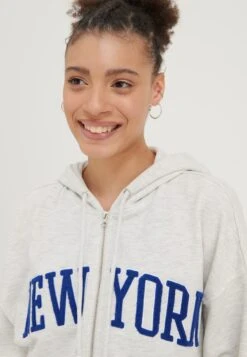 Even&Odd Felpa Con ZipMottled Light Grey Donna Felpe EV421J0DB-C11 -Even&Odd f190b7d558b443c590e23480fdd6ab80