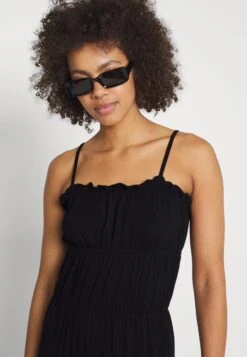 Even&Odd Maxi Dress Tiered Skirt- Vestito Lungo - Black -Even&Odd fa08d72969514a34a3f41bd2c68e7329