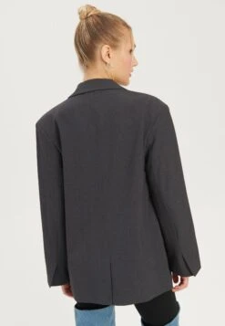 Even&Odd Oversize Kurzmantel - Giacca Leggera - Mottled Grey -Even&Odd ffcbe27507ba4e8d84442e940bb8a785